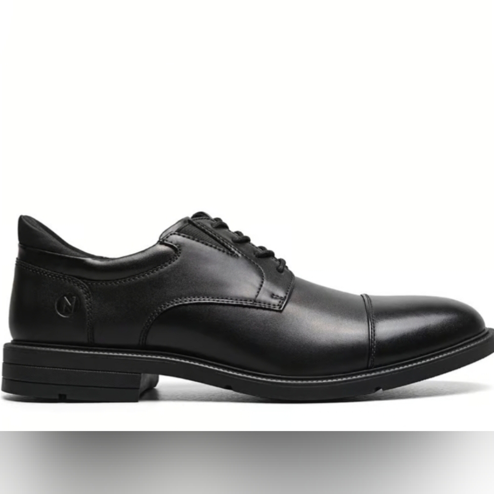 NUNN BUSH Kore Icon Cap Toe Black Oxfors Size 8.5 M Mens